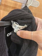 pull col roulé Celine - noir - très bon état