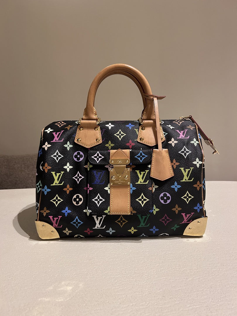 Sac à main Louis Vuitton Multicolore - noir - Très bon état