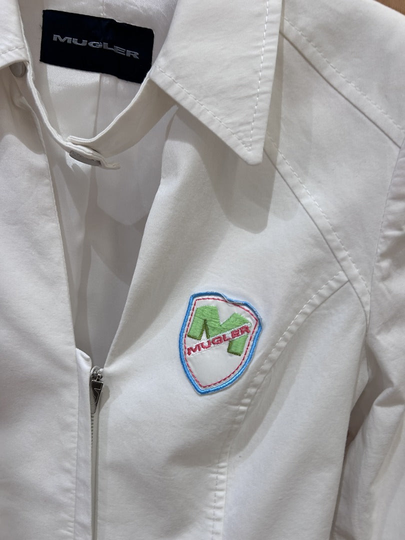 Ensemble veste et pantalon Mugler blanc - Très bon état