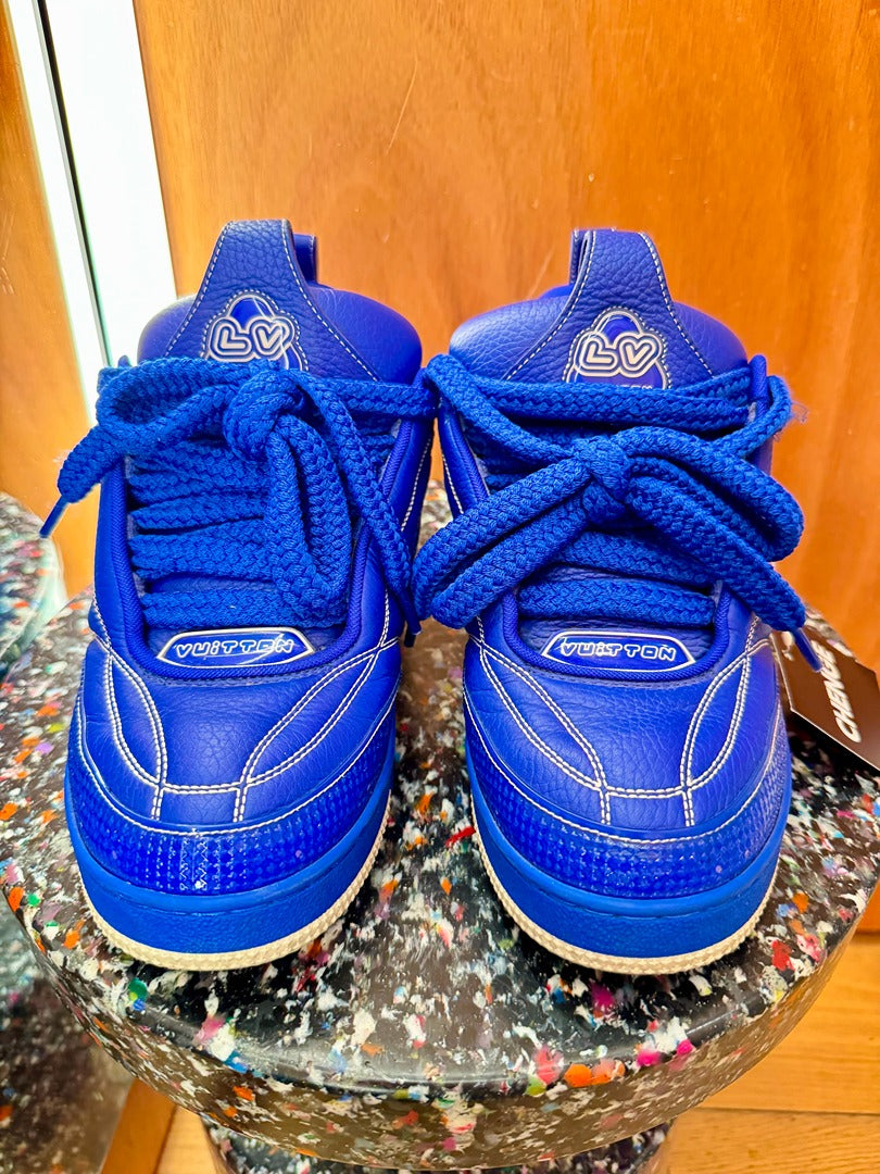 Baskets homme Louis Vuitton Louis Vuitton - bleu - Très bon état