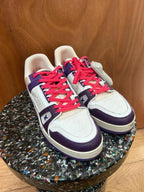 Louis Vuitton Lv Trainer sneakers blanc violet taille 42