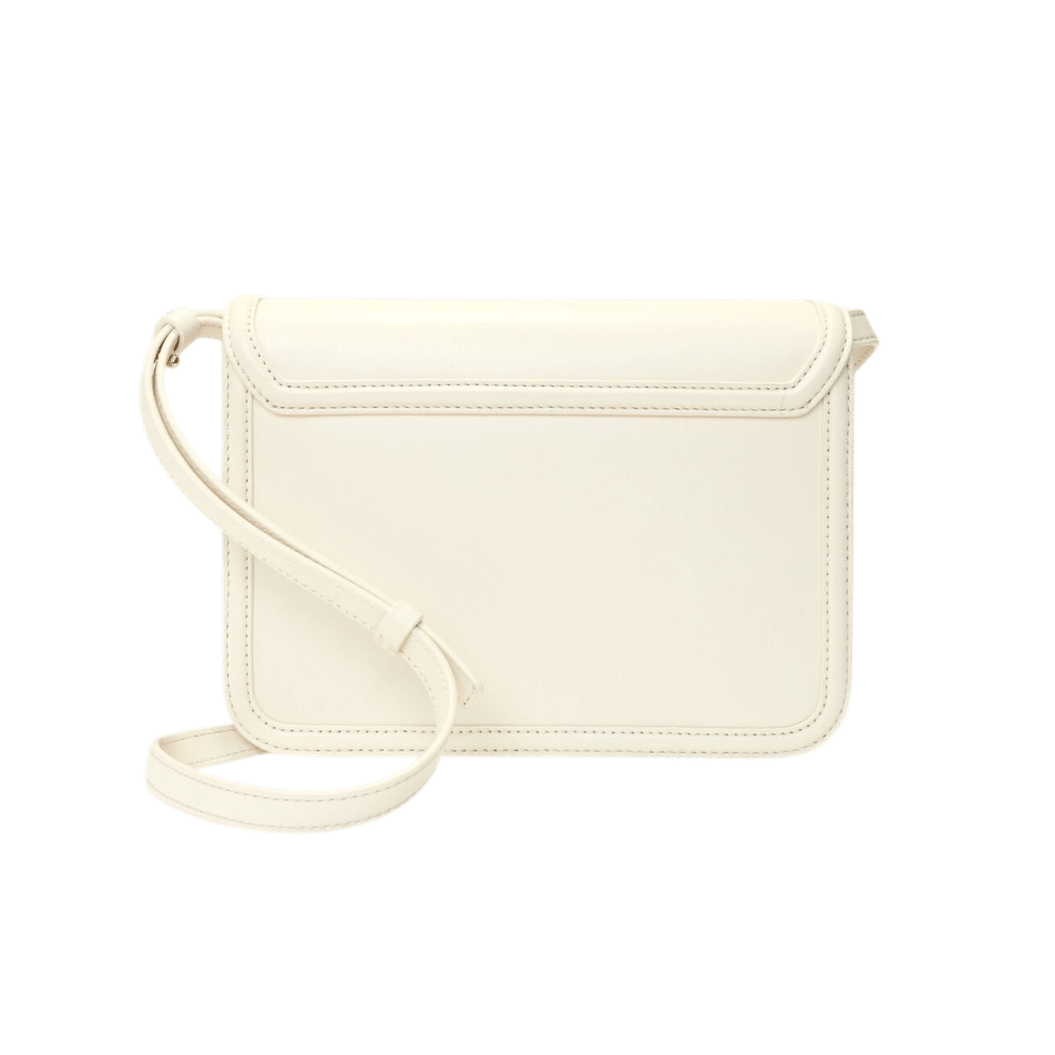 Sac Maje en cuir écru avec fermoir trèfle neuf avec dustbag verso